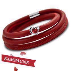Image of Rubin Forever Love hjerte armbånd fra Christina Design London